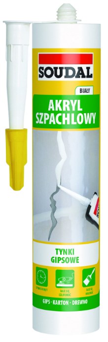 Uszczelniacz akrylowy lekki szpachlowy 280 ml biały